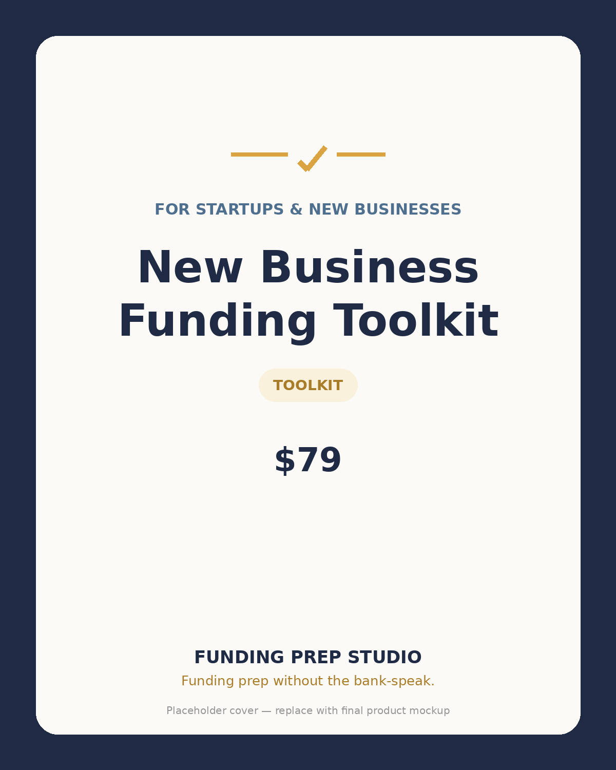 New Business Funding Prep Packet by Funding Prep Studio