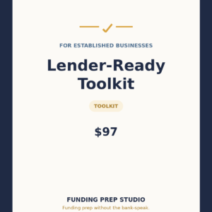 Lender-Ready Toolkit